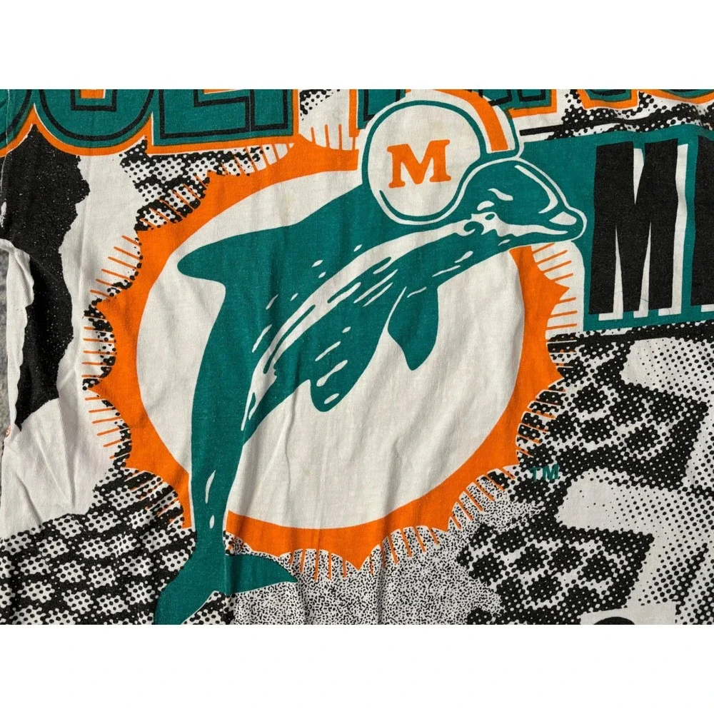 Vintage Miami Dolphins Magic Johnson T's All Over Print T‎ Shirt Mens XL - Picture 8 of 16